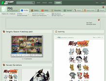 Tablet Screenshot of fdq.deviantart.com