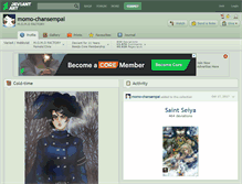 Tablet Screenshot of momo-chansempai.deviantart.com