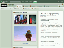 Tablet Screenshot of neon-20.deviantart.com