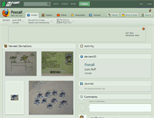 Tablet Screenshot of foxcall.deviantart.com