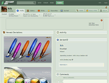 Tablet Screenshot of krb.deviantart.com