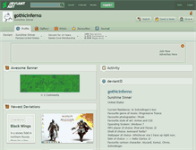 Tablet Screenshot of gothicinferno.deviantart.com