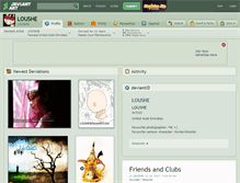 Tablet Screenshot of loushe.deviantart.com