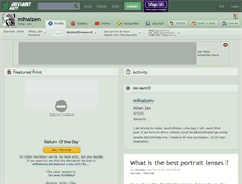 Tablet Screenshot of mihaizen.deviantart.com