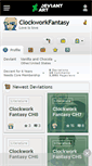 Mobile Screenshot of clockworkfantasy.deviantart.com