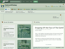 Tablet Screenshot of clockworkfantasy.deviantart.com