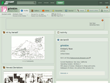 Tablet Screenshot of grimkim.deviantart.com