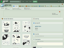 Tablet Screenshot of goten-kun.deviantart.com