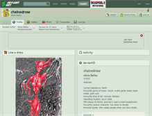 Tablet Screenshot of chainedrose.deviantart.com
