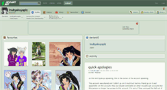 Desktop Screenshot of inubyakuyaplz.deviantart.com