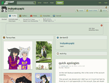 Tablet Screenshot of inubyakuyaplz.deviantart.com