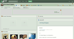 Desktop Screenshot of evil-smurf-queen.deviantart.com