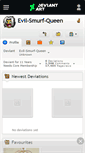 Mobile Screenshot of evil-smurf-queen.deviantart.com