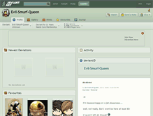 Tablet Screenshot of evil-smurf-queen.deviantart.com