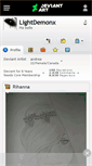 Mobile Screenshot of lightdemonx.deviantart.com