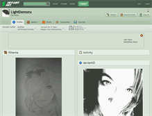 Tablet Screenshot of lightdemonx.deviantart.com