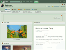 Tablet Screenshot of guilemon.deviantart.com