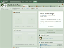 Tablet Screenshot of dissidentekg-fans.deviantart.com