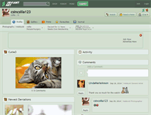 Tablet Screenshot of csincsilla123.deviantart.com