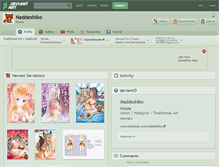 Tablet Screenshot of naddeshiko.deviantart.com