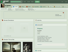 Tablet Screenshot of krispeec.deviantart.com