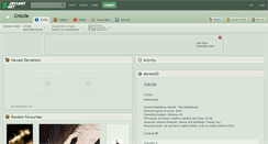 Desktop Screenshot of criccle.deviantart.com