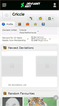 Mobile Screenshot of criccle.deviantart.com