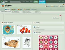 Tablet Screenshot of animalgam.deviantart.com