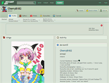 Tablet Screenshot of cherryb182.deviantart.com