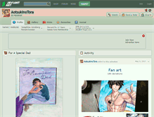 Tablet Screenshot of aotsukinotora.deviantart.com