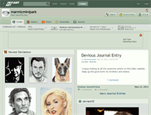 Tablet Screenshot of marmicminipark.deviantart.com