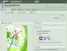 Tablet Screenshot of lissy-the-hedgemouse.deviantart.com