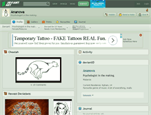 Tablet Screenshot of ananova.deviantart.com