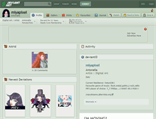 Tablet Screenshot of miyapixel.deviantart.com