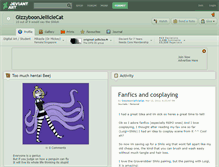 Tablet Screenshot of gizzyboonjelliclecat.deviantart.com