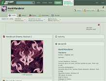 Tablet Screenshot of monkwanderer.deviantart.com