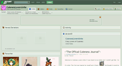 Desktop Screenshot of cutenessloversunite.deviantart.com