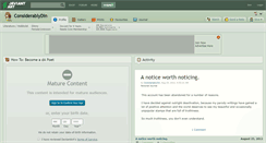 Desktop Screenshot of considerablydin.deviantart.com
