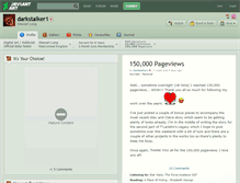 Tablet Screenshot of darkstalker1.deviantart.com