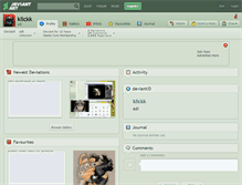 Tablet Screenshot of klickk.deviantart.com