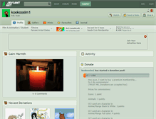 Tablet Screenshot of kookoosim1.deviantart.com