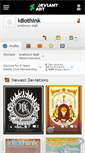 Mobile Screenshot of idiothink.deviantart.com