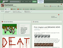 Tablet Screenshot of drackgunner.deviantart.com