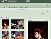 Tablet Screenshot of ni6htmare01.deviantart.com