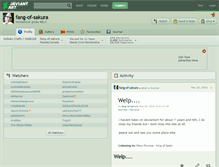 Tablet Screenshot of fang-of-sakura.deviantart.com