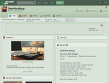 Tablet Screenshot of deerworkshop.deviantart.com