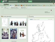 Tablet Screenshot of kickfoot.deviantart.com