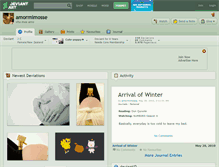 Tablet Screenshot of amormimosse.deviantart.com