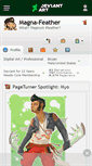 Mobile Screenshot of magna-feather.deviantart.com