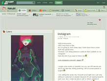 Tablet Screenshot of nakubi.deviantart.com